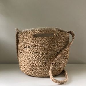 New/never used woven straw bag from Spain